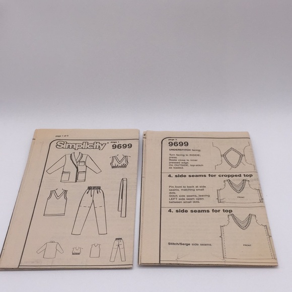 Simplicity 9699 Christie Brinkley Sewing Pattern Cut Size 16 Vintage - Picture 8 of 8